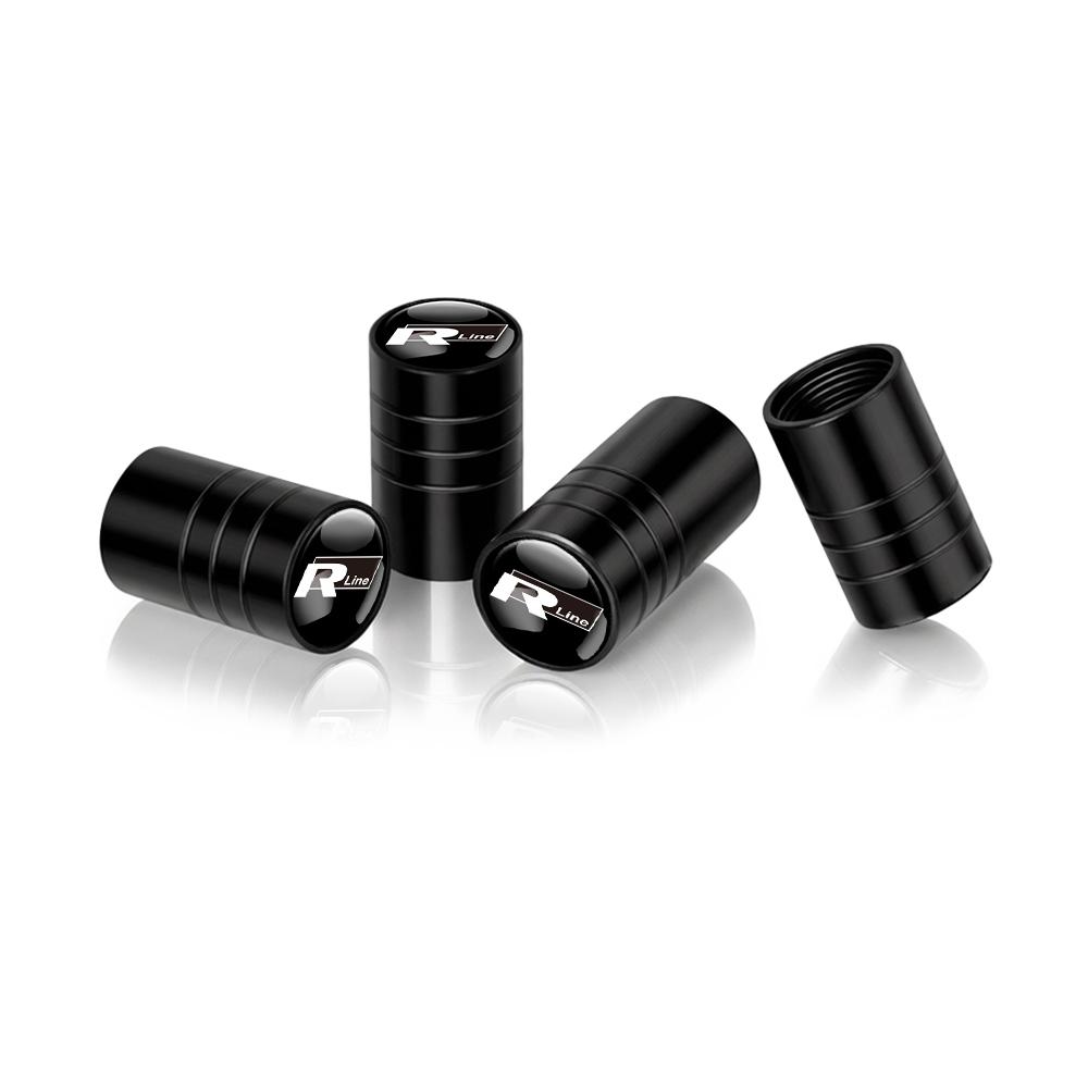 ADMVN1 For Volkswagen VW R Polo Passat Rline Golf 4 5 6 Tiguan Jetta GTI Bora Car Tire Valve Caps Metal Wheel Dust Covers Accessories