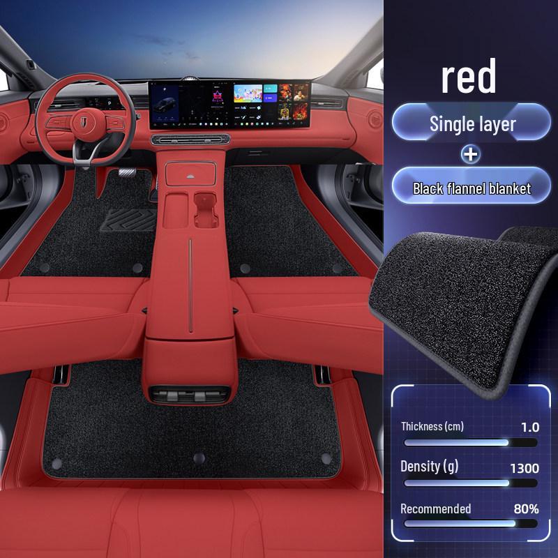 Full Coverage Floor Mats & Trunk Mat for Hongqi HS6 PHEV - 26 Models