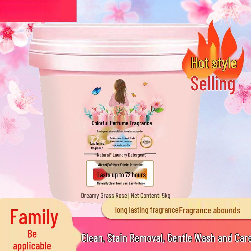 Washing Powder Bucket - Economical, Long-Lasting Fragrance, Super Fragrant for Households