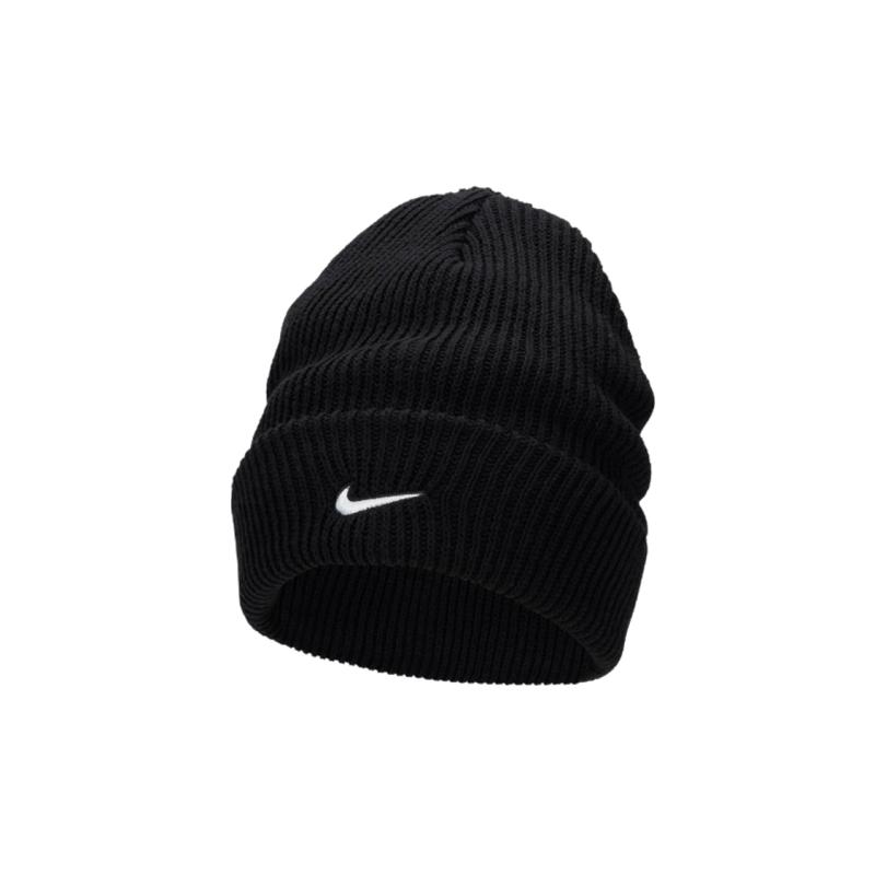 

Nike Cotton Beanies Unisex Black Casual FB6529-010 OS чёрный