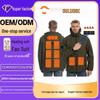 Chaqueta Soft Shell con Capucha Calefactable - Control Inteligente de Temperatura para Otoño e Invierno