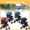 Four Solid Color Wheeled Baby Stroller Lightweight Foldable Seat Convertible