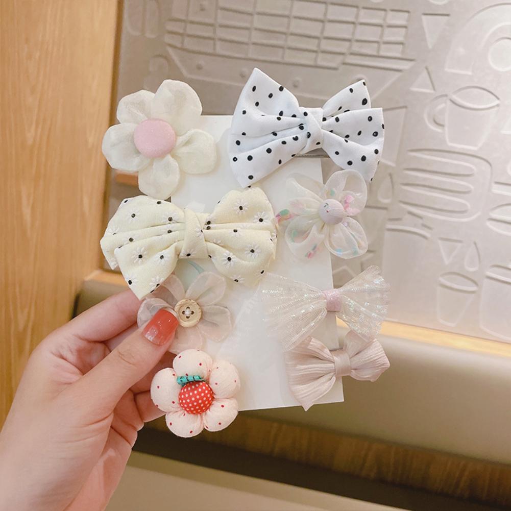 Dětská vlásenka 8ks/sada Dětská mašlička Vlásenky Pokrývka hlavy BB Clip Vlasové doplňky