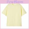 Tshirt For Women Summer Cotton Crew Neck Loose Fit Casual Top For Daily Wear