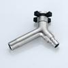 Stainless Steel Brushed Outdoor Garden Washing Machine Tap Sink Faucet G1/2 Threaded Cold Water Taps