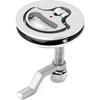 QWORK Boat Cam Latch, 2 Pack Marine 316 Stainless Steel Marine Boat Floor Buckle Hatch Latch, Flush Turning Lift Handle Lock, Marine Slam Latch,