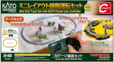 KATO Set Operativo Pista Mini Layout, Set Principianti Trenini Elettrici 20-800