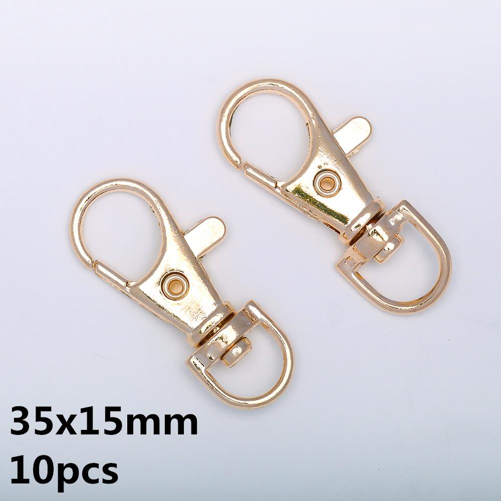 5-10pcs/Lot Lobster Clasp Hooks Spring Buckles Dog Chain Snap Hook Key Ring Swivel Connector Carabiner Handbag Belt Strap Clasp