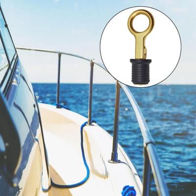 Rubber Plug Marine Boat Drain Plug Sturdy Compression Plug Plumbing Brass Handle Drain Plug  Kayaks
