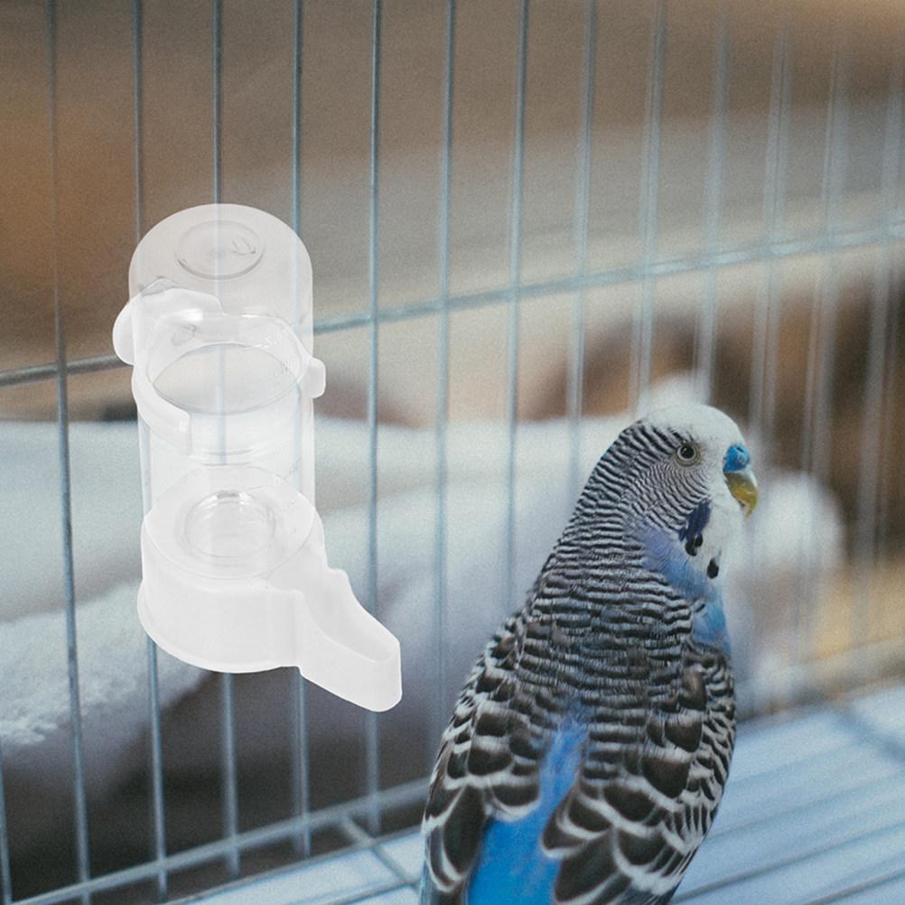 4Pcs Automatic Bird Water Dispenser Cage Feeder Parrot Water Bottle Drinker No Mess for Budgie Cockatiel Parakeet