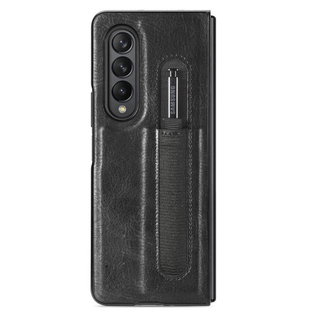 Skládací designové kožené tenké pouzdro pro mobilní telefony Samsung Galaxy Z Fold 4 5g Fold4 Fold3 Fold 3 Slim