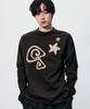 SOMEPLACE MAN Multi Basic Applique Graphic Long Sleeve Oversized Long-Sleeve T-Shirt_3 Colors
