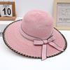 Summer New Fashion Women's Straw Hat Seaside Beach Hat Large Brim UV Protection Sun Hat Sun Protection Sun Hat