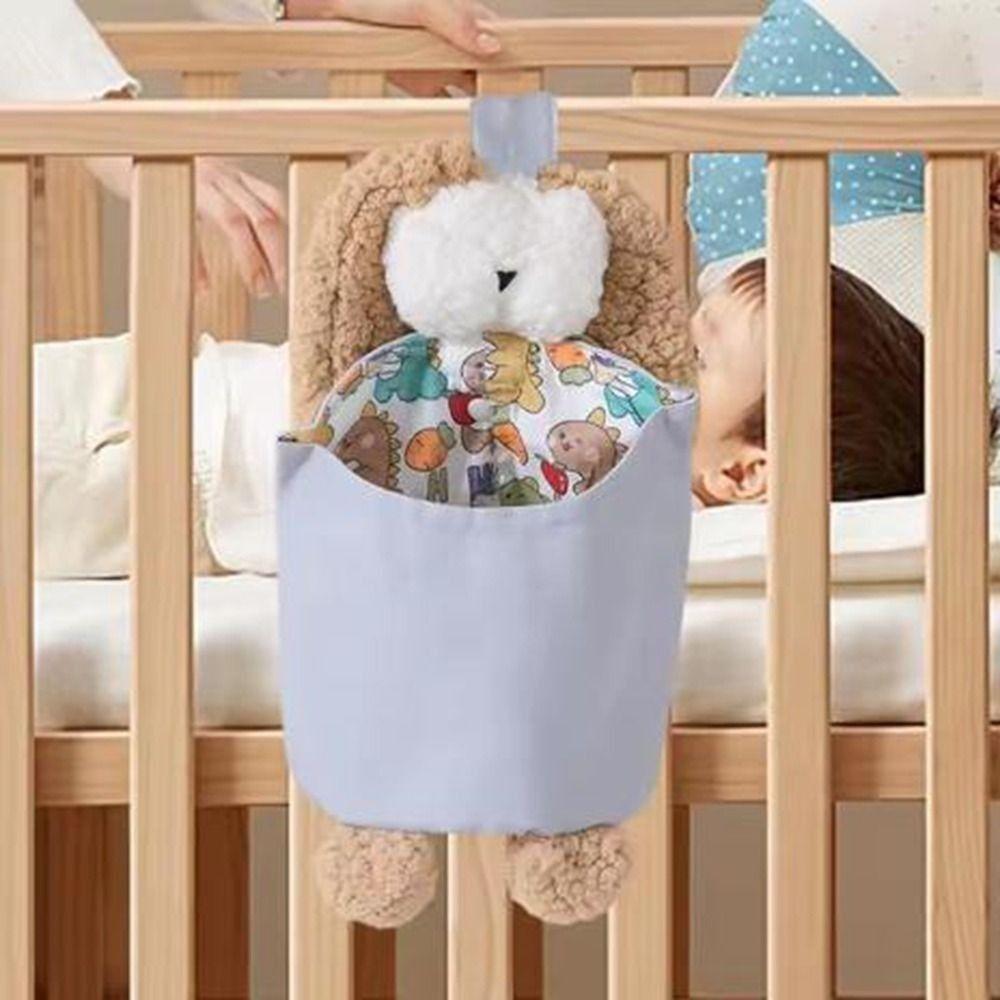 Cartoon Rabbit Shape Storage Bag Cotton Newborn Bed Headboard Organizer  Dormitory