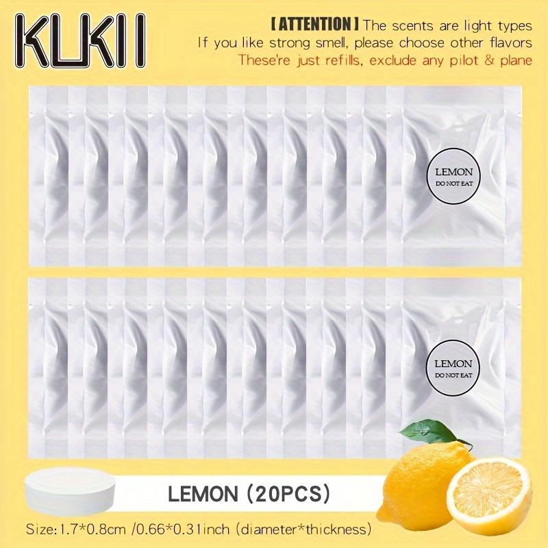 

20 твердых сменных картриджей для автомобильного освежителя воздуха - долговечная замена аромата для автомобильного диффузора с зажимом для вентиляционного отверстия Lemon 20PCS