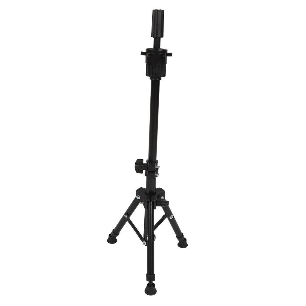 Mannequin Head Stand Aluminium Alloy Adjustable Strong Light Portable Wig Stand Tripod for Hairdressing Training