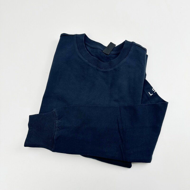 Spring and Autumn Style $70 Usd European and American Lskd Sports Crew Neck Long-Sleeve Men's Running Loose-Fit Plus-Size Fitness Elastic Sweatshirt