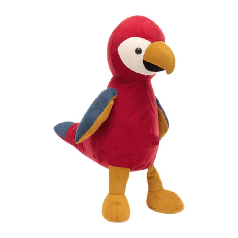 

JELLYCAT Серия Птицы Попугай Белби Милая Кукла Плюшевая Кукла 28 см в высоту