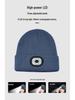 Rechargeable LED Light Beanie - Glow-in-the-Dark Winter Hat for Night Running Outdoors