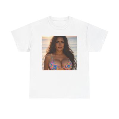 Salma Hayek Model Graphic T-Shirt Gift NEW Unisex Heavy Cotton Tee Unisex T-Shirt