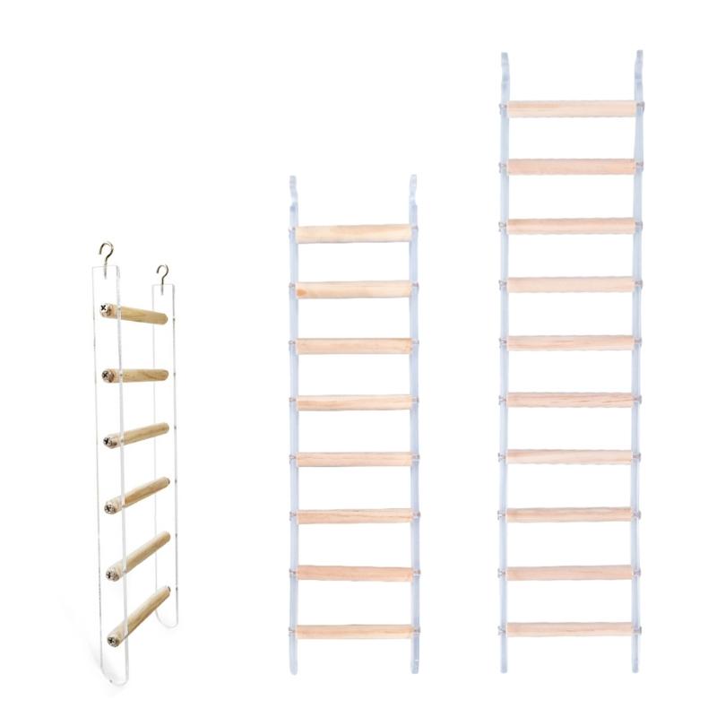 Vogelstange Naturholzständer für Papageien Sittiche Zubehör Wellensittiche Leiter Kratzbäume für Kleine Mittlere Papageien Ständer Spielzeug