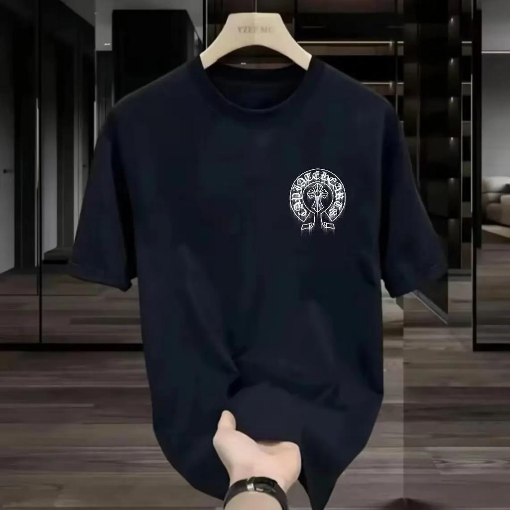 American Style Heavy Cotton Casual T-Shirt For Men And Women Loose Fit Summer Short Sleeve Streetwear Couple Shirt Without Cap