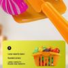 Cross-Border Kids' Fruit Cutting Toy Set: Simulation Veggie & Fruit Basket with Role-Playing Pizza Kitchenware for Boys & Girls