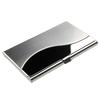 Fashion Stainless Steel Case Pocket Box Business ID Credit Card Holder Cover