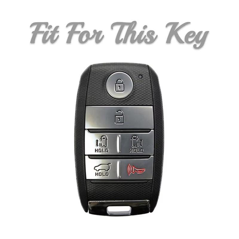 Zinc Alloy Car Smart Remote Key Case Cover Shell Holder For KIA Sedona Grand Carnival Sorento Shell Fob Key Case Protection Skin