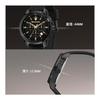Maserati Watch Men's 44mm Black Silica Gel Watch Chronograph Successo Series Quartz R8871621011 5ATM Waterproof Japanese Movement Official Genuine