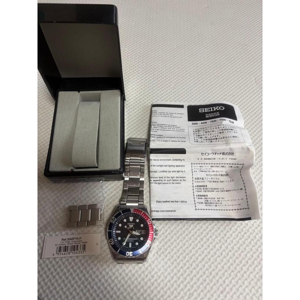 Used SEIKO 5 SPORTS Overseas Model Automatic SNZF15J1 7S36-03C0