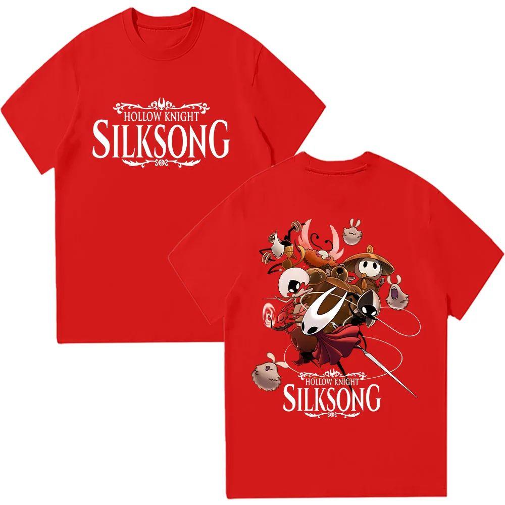 Hollow Knight Silksong Graphic Print Retro Tshirt Fashion Cartoon Hot Game Tshirt Casual Comfortable Loose Top Unisex