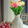 10Pcs Tulip Flowers Artificial Tulip Bouquet PE Foam Fake Flower for Wedding Ceremony Decor Home Garden Bouquet Decoration