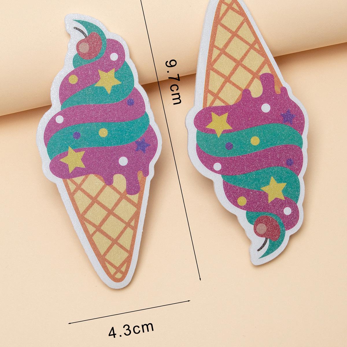 

Cute Cartoon Ice Cream Nail File - Summer New Style Grinding Sandpaper Strip золотой