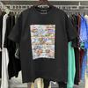 PURPLE letter print crew neck pullover short-sleeve 2023 summer new European and American trendy brand T-shirt collection tops