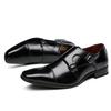 Fashion Leather Men Dress Shoes Loafers 2024 New Double Strap Buckles Designer Casual Leather Shoes for Men Business Formal Wedding Shoe