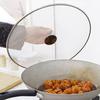 Foldable Handle Screen Oil Splatter Anti-slip Stainless Steel Frying Pan Oil Proofing Lid
