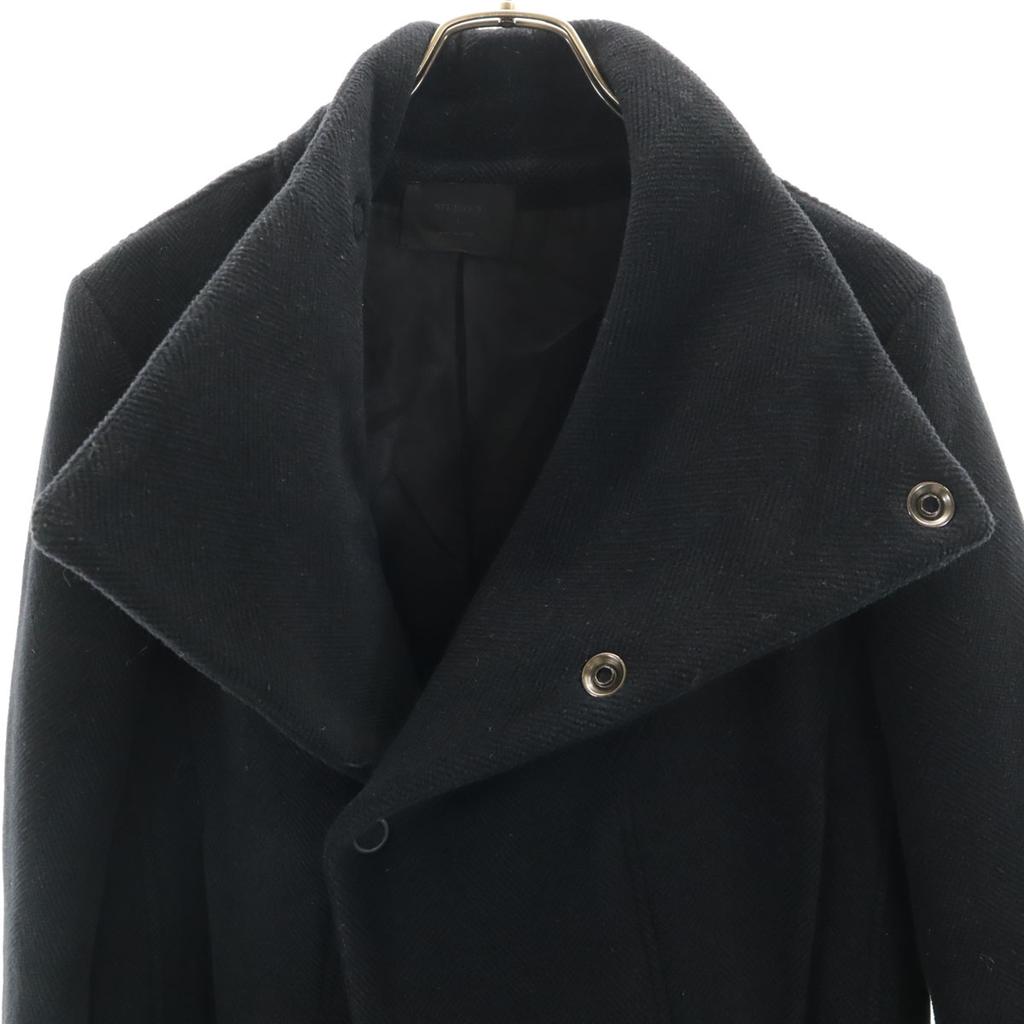 STUDIOUS Made in Japan Wool Blend coat 1 black Men's Used