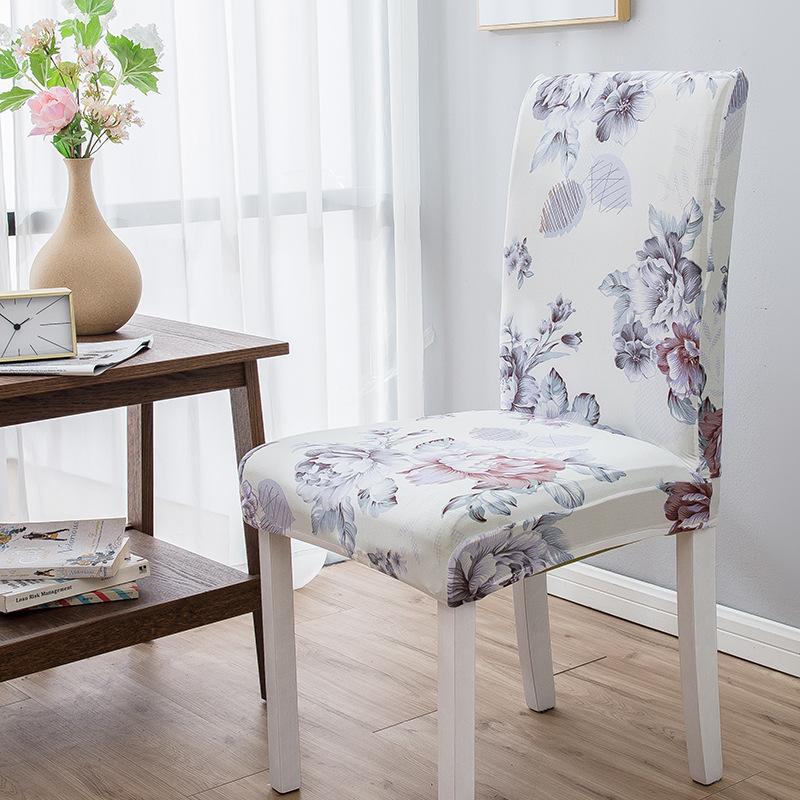 High Elastic Household Chair Cover One-piece Dining Table Chair Cover Chair Cover Fabric Four Seasons