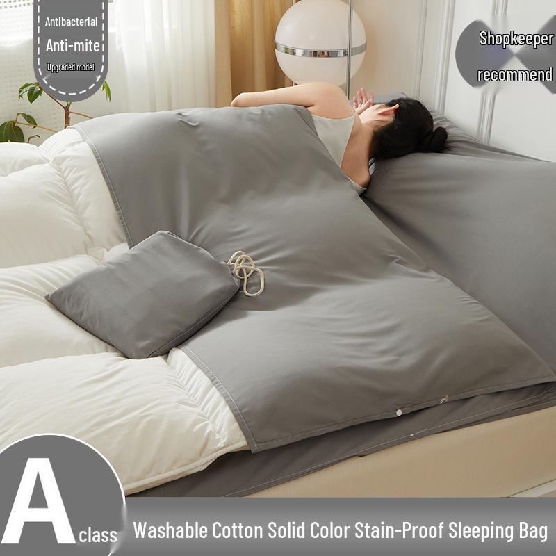 Portable Travel Sleeping Bag & Bed Sheet Set - 3-Piece Duvet Cover for Outdoor and Business Trips