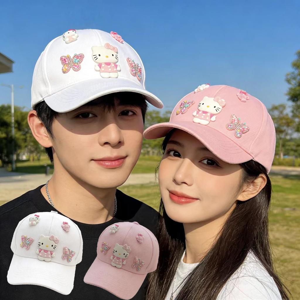 Hello Kitty Baseball Cap Peaked Cap Adjustable Children Outdoor Popular Simple Fresh Cute Kawaii Cozy