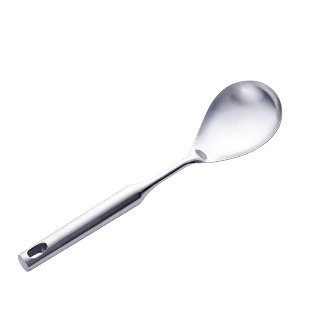 Stainless Steel Cooking Spatula Kitchen Utensils Pastry Turner Soup Spoon E