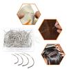 50/100PCS Curved Needle Set C Curved Sewing Needle Wigs Making Pin Needle for Wigs Making Hand Sewing Leather Repair