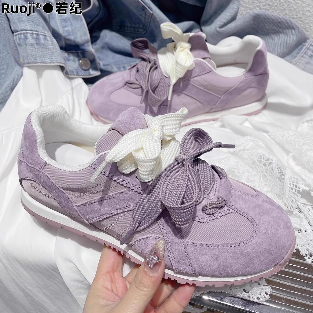 A Pair of Shoelaces, Lightweight German Training Shoes, Women's Spring 2025 New Sports Fashion Casual Shoes, Breathable Niche Forrest Gump Shoes