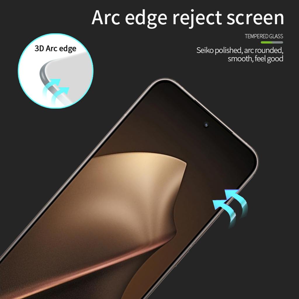 For Xiaomi 15T Pro/15T Screen Protector MOFI 9H 3D Curved Tempered Glass Film