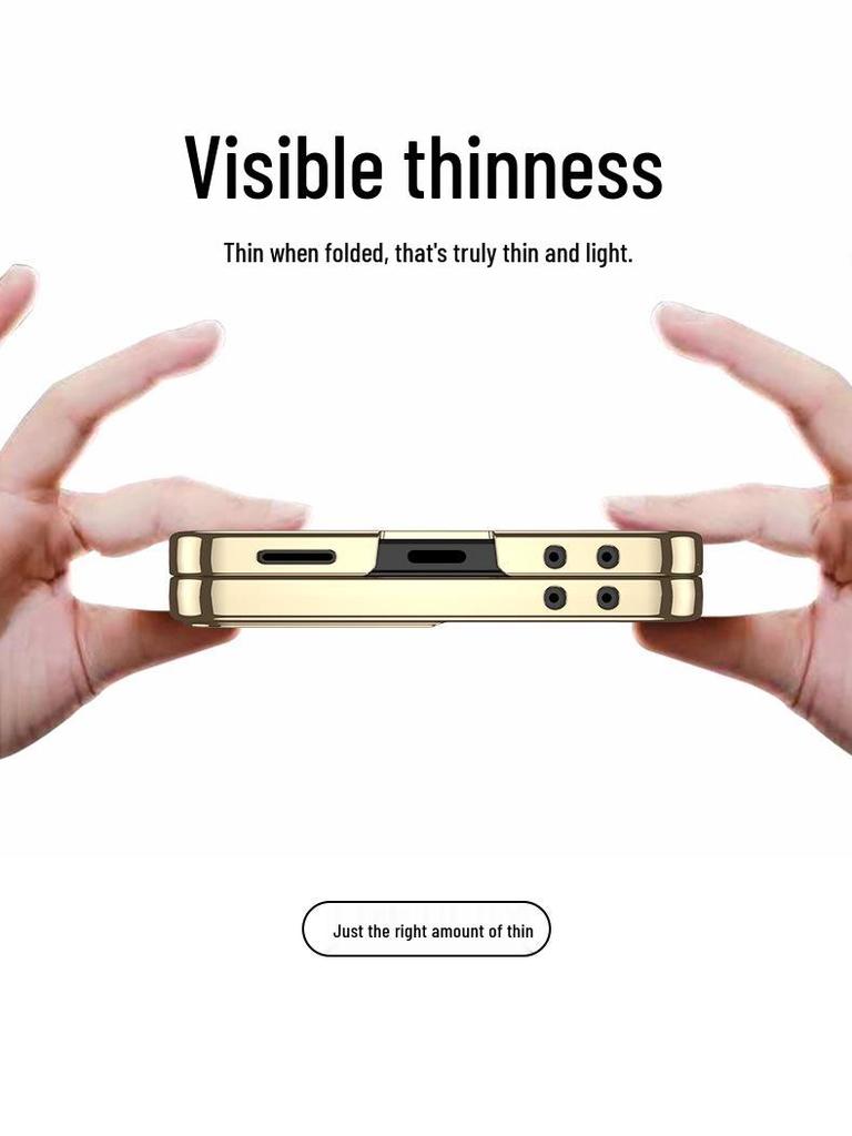 Samsung ZFlip7 Case: New Magnetic Wireless Charging, Transparent Rotating Bracket, GKK Compatible.