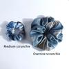 Women Hair Band Adjustable Elastic Hair Tie Pleated Design Large Size Hair Rope Bun Ponytail Holder Hair Accessory