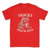 Snacks Make Me Nicer Raccoon Animal Sarcastic Saying Raccoon T Shirt Summer  Cotton TShirts For Unisex Hip Hop Design Tshirt