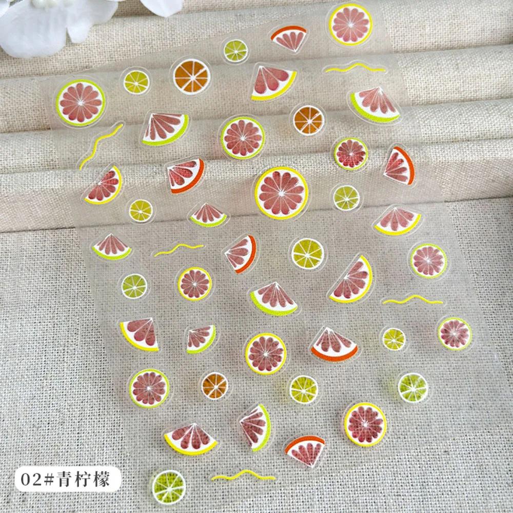 1pc Ocean Nail Art Stickers 5D Summer Starfish Seashell Nail Decals Decoration Y2K Embossed Nail Art Supplies Manicure Slider