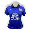 THAILAND National Football Soccer Vintage Polo Shirt Women Lady Training JERSEY CHEER Print Quick Dry Short Sleeve Uniform Elephant Flag Badge Logo